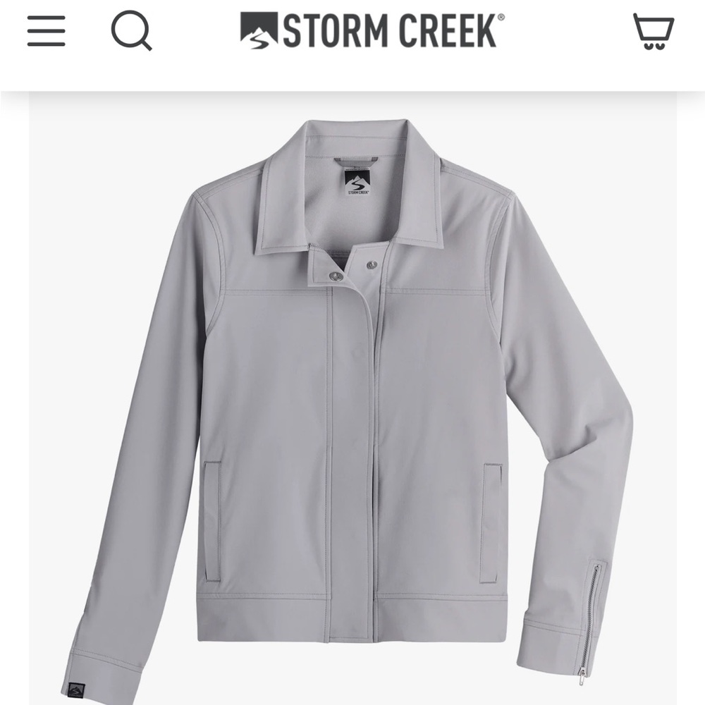 Storm Creek Women's Explorer Gray Lightweight Bomber Jacket - NEW - Picture 1 of 8